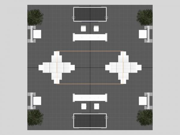 VK-5175 Island Trade Show Exhibit -- Plan View